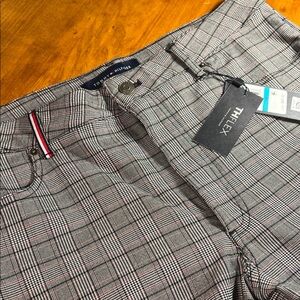 NWT Tommy Hilfiger Gray Checkered Trousers